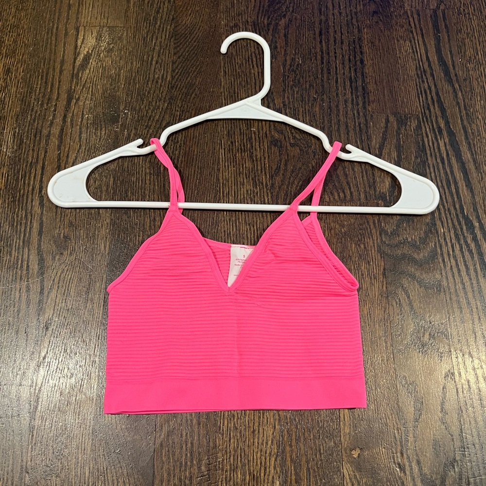Pink crop top